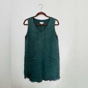 Umgee Mineral Washed Shift Dress | Size Small